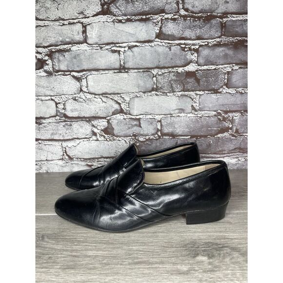 Stacy Adams Black Patent Leather Slip On Loafers Dress Shoes Men’s Sz 8M US/41EU - Picture 6 of 16